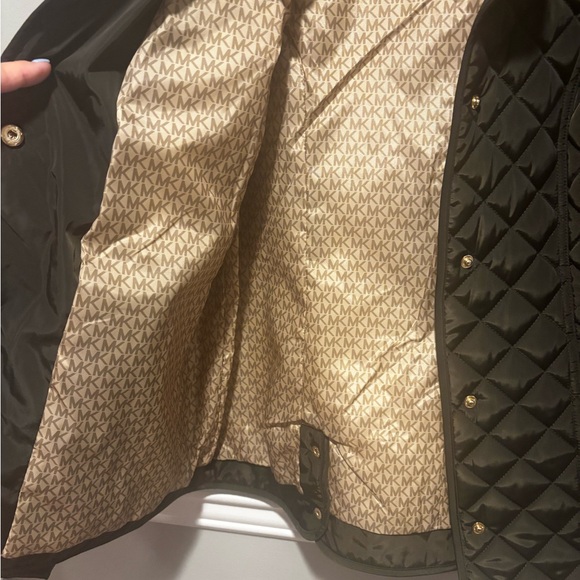 Women's Michael Kors Cache Green Monogram Jacket - Size Medium - Picture 4 of 16